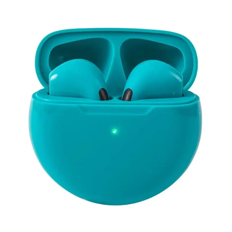 New PRO6 Wireless Bluetooth Headset Stereo Smart Touch Control TWS in-Ear Mic Macaron Bluetooth Earphone Earbuds 6Th Generation